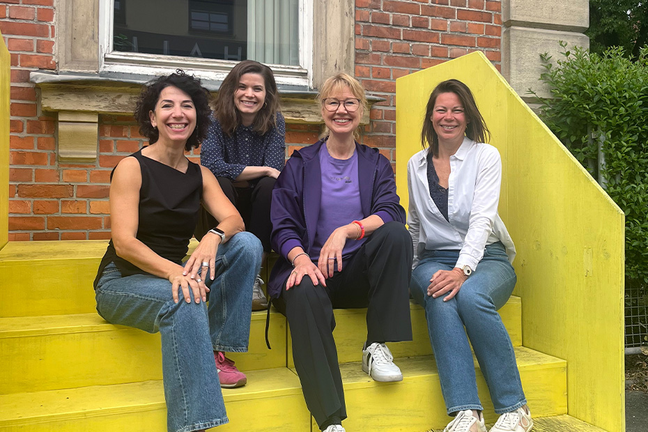 Gut vernetzt: (von links) Senta Steinhauser, Elena Friedel, Christina Hauptmann, Verena Blume