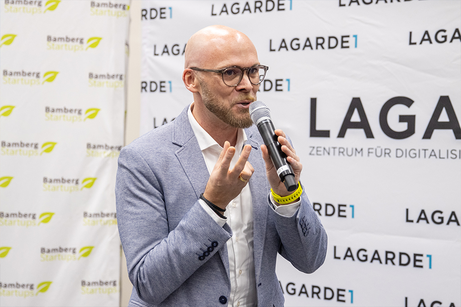 Dr. Fabian Mehring, der Bayerische Staatsminister für Digitales, bei der Startup Night am 20. November 2024